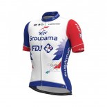Groupama FDJ Ropa Ciclismo Culotte Corto 2021 Mangas Cortas Rojo Azul Blanco(2) 1